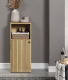 Badezimmer Kommode Bliss in Evoke Eiche Badschrank 40 x 95 cm