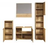 Badmbel Set Bliss in Evoke Eiche Badkombination 4-teilig 180 x 190 cm