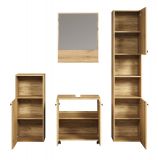 Badmbel Set Bliss in Evoke Eiche Badkombination 4-teilig 160 x 190 cm