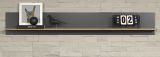 Wandboard Esteban in grau und Evoke Eiche Wandregal 167 x 25 cm