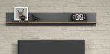 Wandboard Esteban in grau und Evoke Eiche Wandregal 167 x 25 cm