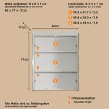 Badezimmer Badm�bel Set Adamo in wei� Hochglanz Badkombination 2-teilig 60 x 190 cm