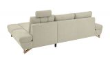 Ecksofa Skalm in beige Struktur-Stoff Wohnzimmer Sofa