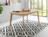 Esstisch Isgard in Scandi Eiche Kchentisch skandinavisch ausziehbar mit Einlegeplatte 140 - 180 x 80 cm