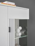Vitrine Merced in wei matt Wohn- und Esszimmer Highboard 75 x 125 cm