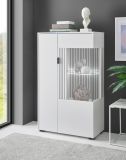 Vitrine Merced in wei matt Wohn- und Esszimmer Highboard 75 x 125 cm