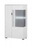Vitrine Merced in wei matt Wohn- und Esszimmer Highboard 75 x 125 cm
