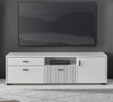 TV-Lowboard Merced in wei matt TV Unterteil 150 x 44 cm