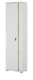 Stauraumschrank Bellport in wei matt und Wotan Eiche Mehrzweckschrank inklusive Frontbeleuchtung 55 x 200