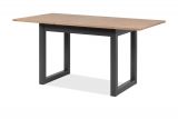 Esstisch Malta in Artisan Eiche und Anthrazit im Industrial Look 120 / 160 x 80 cm ausziehbar