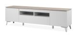 TV-Lowboard Visby in wei und Sandstein TV Unterteil 177 cm