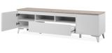TV-Lowboard Visby in wei und Sandstein TV Unterteil 177 cm