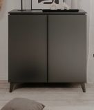 Kommode Visby in grau und Schiefer Wohn- und Esszimmer Sideboard 88 x 92 cm