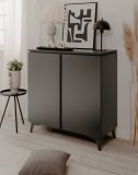 Kommode Visby in grau und Schiefer Wohn- und Esszimmer Sideboard 88 x 92 cm