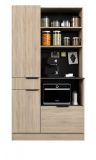 Parisot Buffet Fumay11 in Eiche und Beton grau Kche Buffetschrank 100 x 186 cm