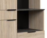 Parisot Buffet Fumay11 in Eiche und Beton grau Kche Buffetschrank 100 x 186 cm