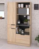 Parisot Buffet Fumay11 in Eiche und Beton grau Kche Buffetschrank 100 x 186 cm