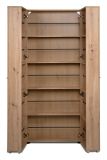 Schuhschrank Logu in Artisan Eiche 74 x 182 cm, aufklappbar fr 30 Paar Schuhe