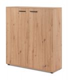 Schuhschrank Logu in Artisan Eiche 100 x 110 cm, aufklappbar fr 24 Paar Schuhe
