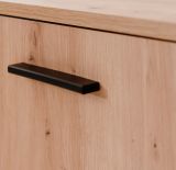 Schuhschrank Logu in Artisan Eiche 50 x 110 cm, aufklappbar fr 12 Paar Schuhe