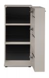 Schuhschrank Logu in Samt 50 x 110 cm, aufklappbar fr 12 Paar Schuhe