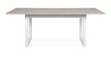 Esstisch Visby in wei und Sandstein Kchentisch ausziehbar 160 / 200 x 90 cm