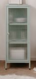 Metall Kommode Maram in mintgrn Vitrine 40 x 102 cm