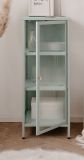 Metall Kommode Maram in mintgrn Vitrine 40 x 102 cm