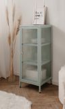 Metall Kommode Maram in mintgrn Vitrine 40 x 102 cm