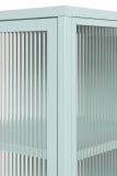 Metall Kommode Maram in mintgrn Vitrine 80 x 102 cm
