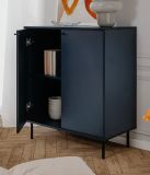Kommode Barina in blau Wohn- und Esszimmer Sideboard 80 x 90 cm
