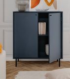 Kommode Barina in blau Wohn- und Esszimmer Sideboard 80 x 90 cm