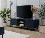 TV-Lowboard Barina in blau TV Unterteil 160 x 50 cm