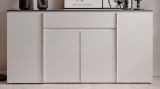 Sideboard Briec in wei Glanz und Matera grau Kommode 178 cm