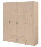Kleiderschrank Enjour in Jackson Eiche Drehtrenschrank 4-trig 160 x 185 cm