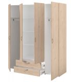 Kleiderschrank Enjour in Jackson Eiche Drehtrenschrank 4-trig 160 x 185 cm