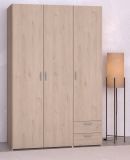 Kleiderschrank Enjour in Jackson Eiche Drehtrenschrank 3-trig 120 x 185 cm