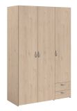Kleiderschrank Enjour in Jackson Eiche Drehtrenschrank 3-trig 120 x 185 cm