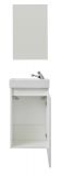 Badmbel komplett Set Champ in wei inkl. Waschbecken und Spiegel Breite 40 cm
