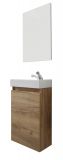 Badmbel komplett Set Champ in Artisan Eiche inkl. Waschbecken und Spiegel Breite 40 cm
