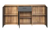 Sideboard Esteban in grau und Evoke Eiche Kommode 181 cm