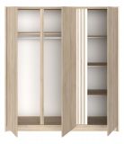 Parisot Schlafzimmer komplett Set Escale23 in Eiche japanisch Bett 140 x 200 cm