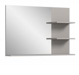 Badezimmer Spiegel Malik in grau Badspiegel mit Ablage 100 x 69 cm