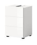 Waschbeckenunterschrank Larik in wei Hochglanz Badezimmer Unterschrank 38 x 56 cm