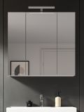 Badezimmer Spiegelschrank Larik in wei 3-trig 82 x 77