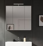 Badezimmer Spiegelschrank Larik in wei 3-trig 82 x 77