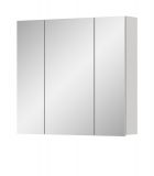 Badezimmer Spiegelschrank Larik in wei 3-trig 82 x 77