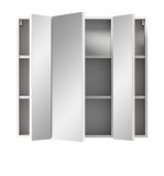 Badezimmer Spiegelschrank Larik in wei 3-trig 82 x 77