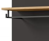 Garderobenpaneel Cooper in Artisan Eiche und grau Set 2-teilig 80 cm