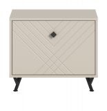 Garderobe Sitzbank Apunti in Sand matt Garderobenbank 60 cm